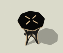 Alternative view of Tabouret