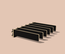 Alternative view of Rack Mural Amovible (5 Planches)