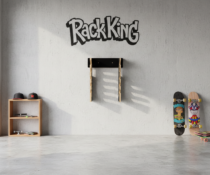 Alternative view of Rack de Skate Mural (5 Plateaux)